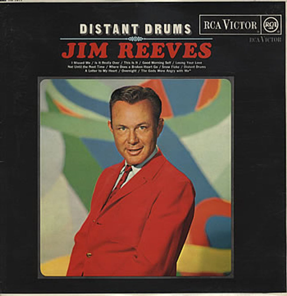 Jim Reeves Distant Drums UK vinyl LP album (LP record) RD-7814