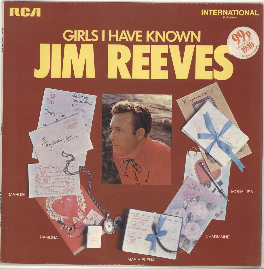 Jim Reeves Girls I Have Known UK vinyl LP album (LP record) INTS1140