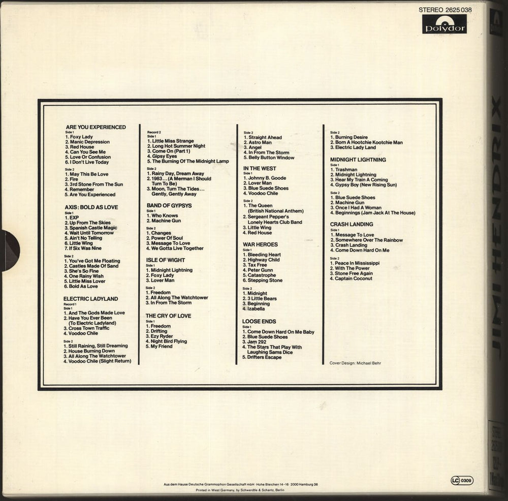 Jimi Hendrix Jimi Hendrix - Complete German Vinyl Box Set HENVXJI132779