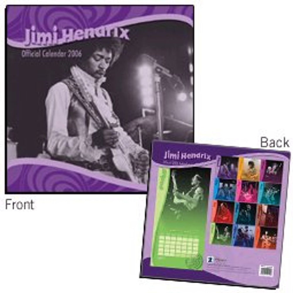 Jimi Hendrix Official Calendar 2006 UK calendar C10119