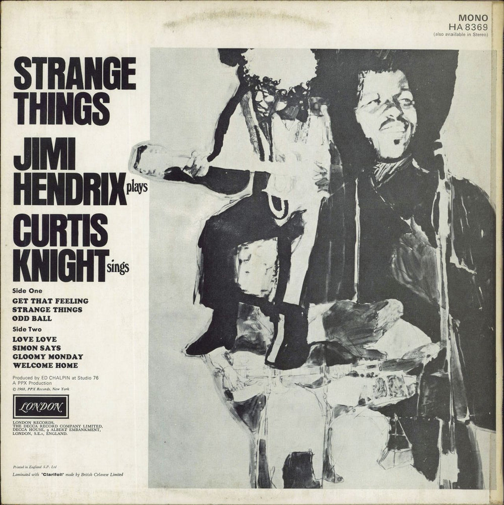 Jimi Hendrix Strange Things - Mono UK vinyl LP album (LP record)