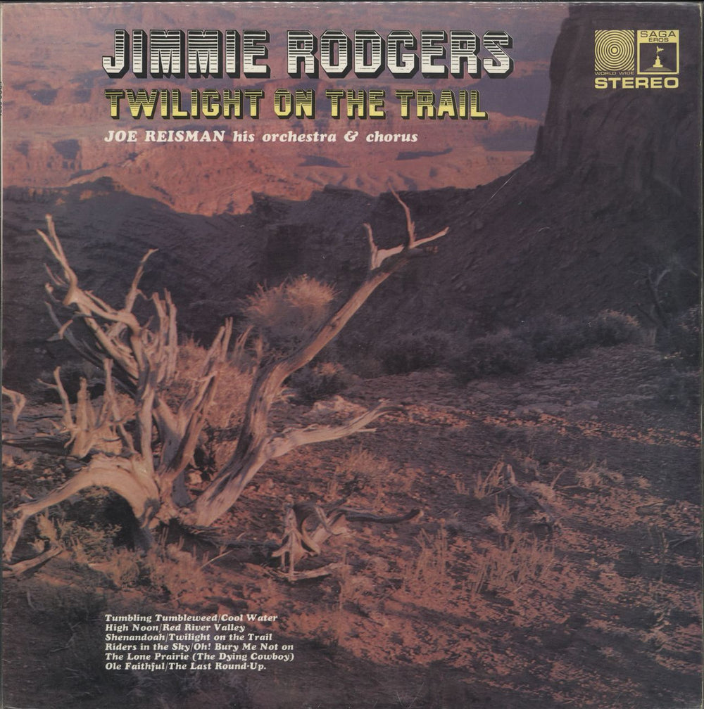 Jimmie Rodgers (Country) Twilight On The Trail UK vinyl LP album (LP record) EROS8071