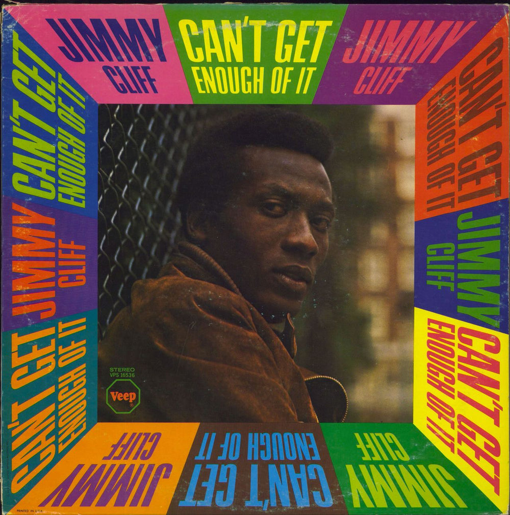 Jimmy Cliff Can't Get Enough Of It US vinyl LP album (LP record) VPS16536