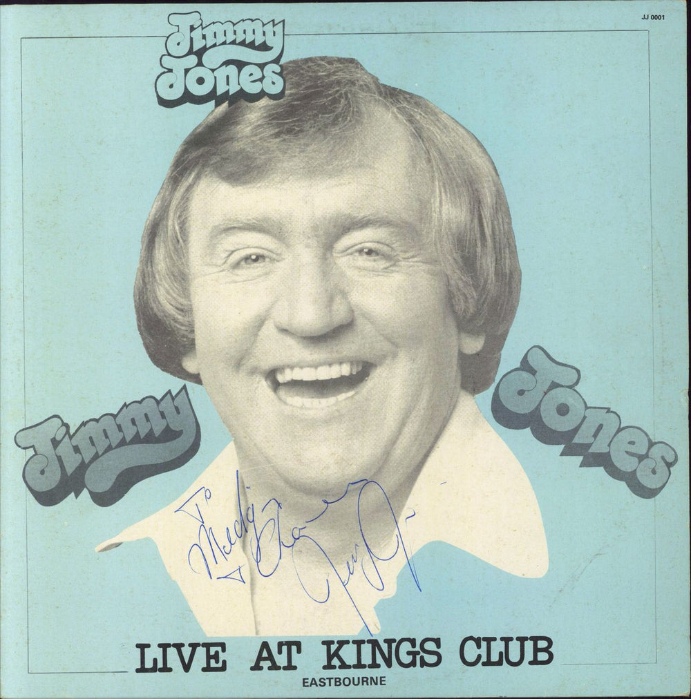 Jimmy Jones (Comedian) Live At Kings Club - Autographed UK vinyl LP album (LP record) JJ0001