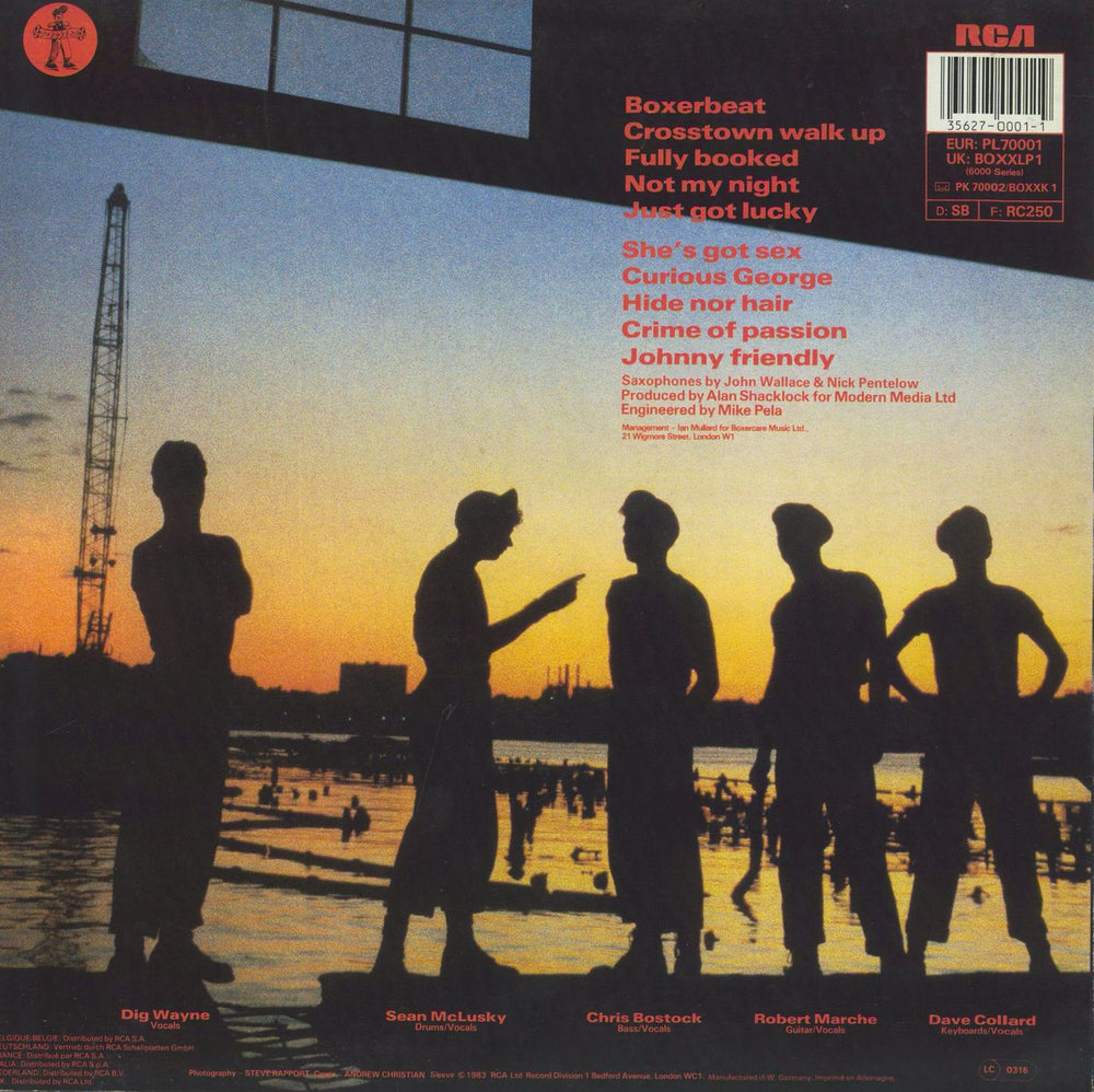 JoBoxers Like Gangbusters German vinyl LP album (LP record) 035627000119