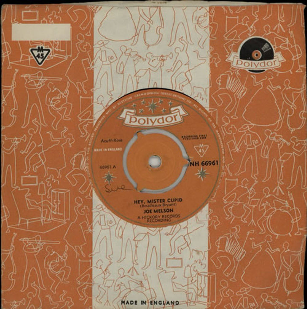 Joe Melson Hey, Mister Cupid UK 7" vinyl single (7 inch record / 45) NH66961