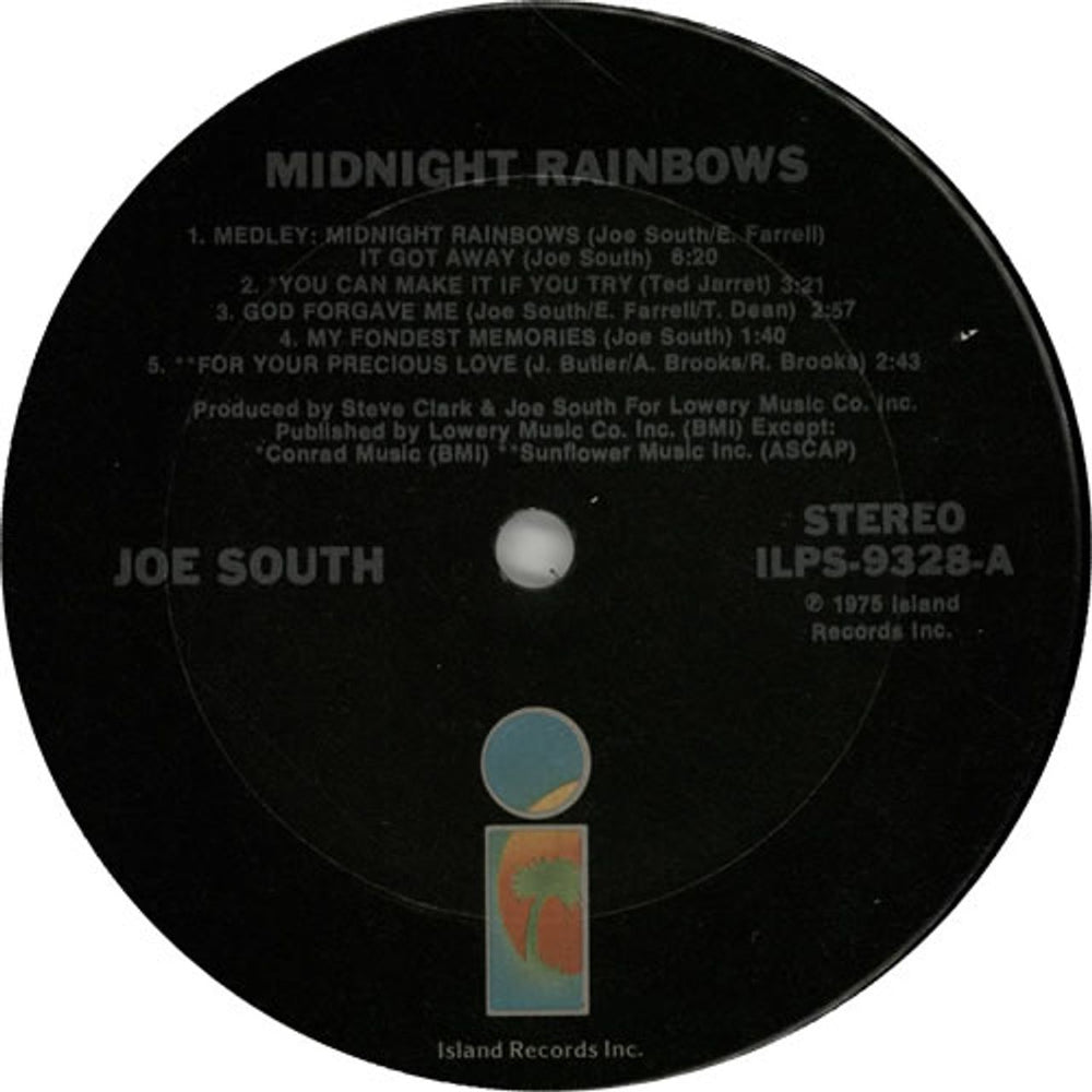 Joe South Midnight Rainbows US vinyl LP album (LP record) JSOLPMI439110