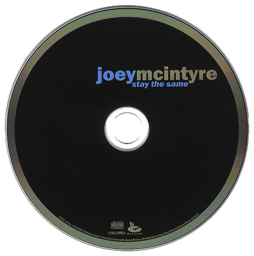 Joey Mcintyre Stay The Same Mexican Promo CD single (CD5 / 5") JMTC5ST145696