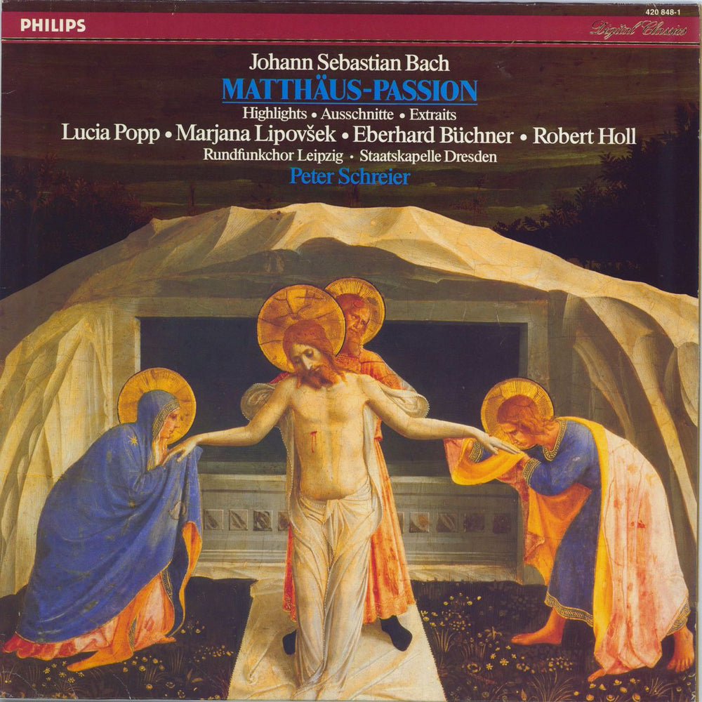 Johann Sebastian Bach Matthäus-Passion Dutch vinyl LP album (LP record) 420848-1