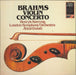 Johannes Brahms Brahms Violin Concerto UK vinyl LP album (LP record) CC7523
