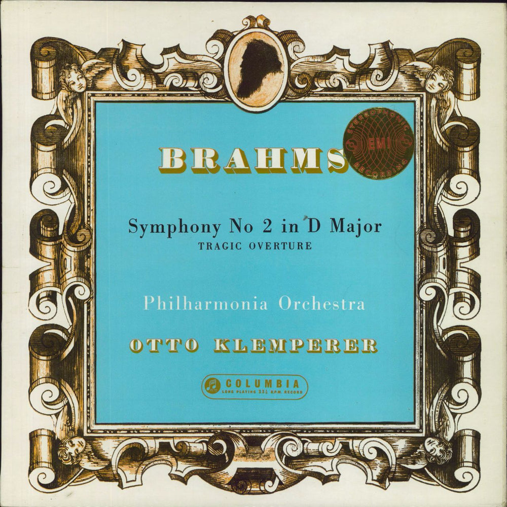 Johannes Brahms Symphony No 2 In D Major / Tragic Overture - 2nd UK vinyl LP album (LP record) SAX2362