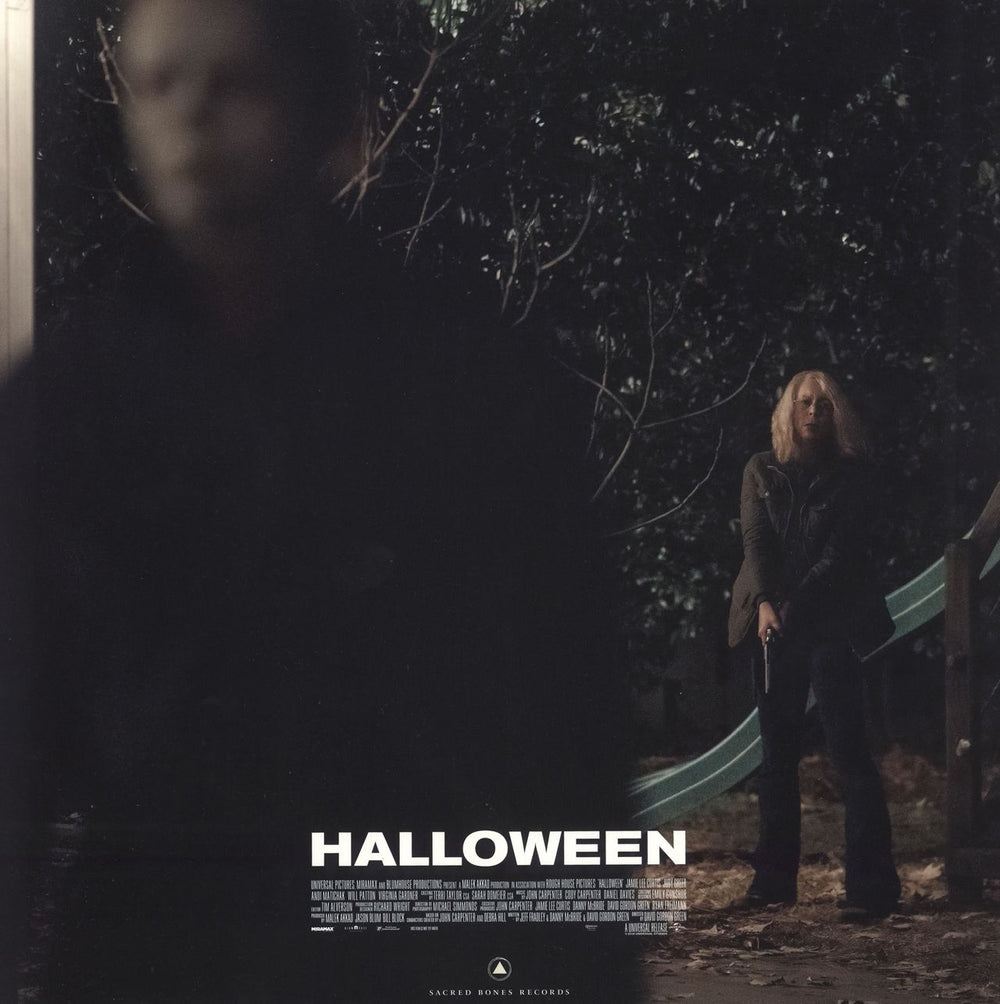 John Carpenter Halloween - Orange and Black Starburst US vinyl LP album (LP record)