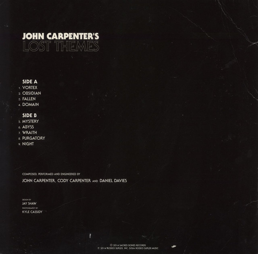 John Carpenter John Carpenter's Lost Themes UK vinyl LP album (LP record)