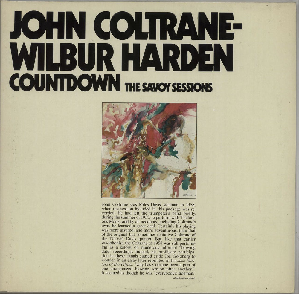 John Coltrane Countdown - The Savoy Sessions German 2-LP vinyl record set (Double LP Album) WL70529(2)