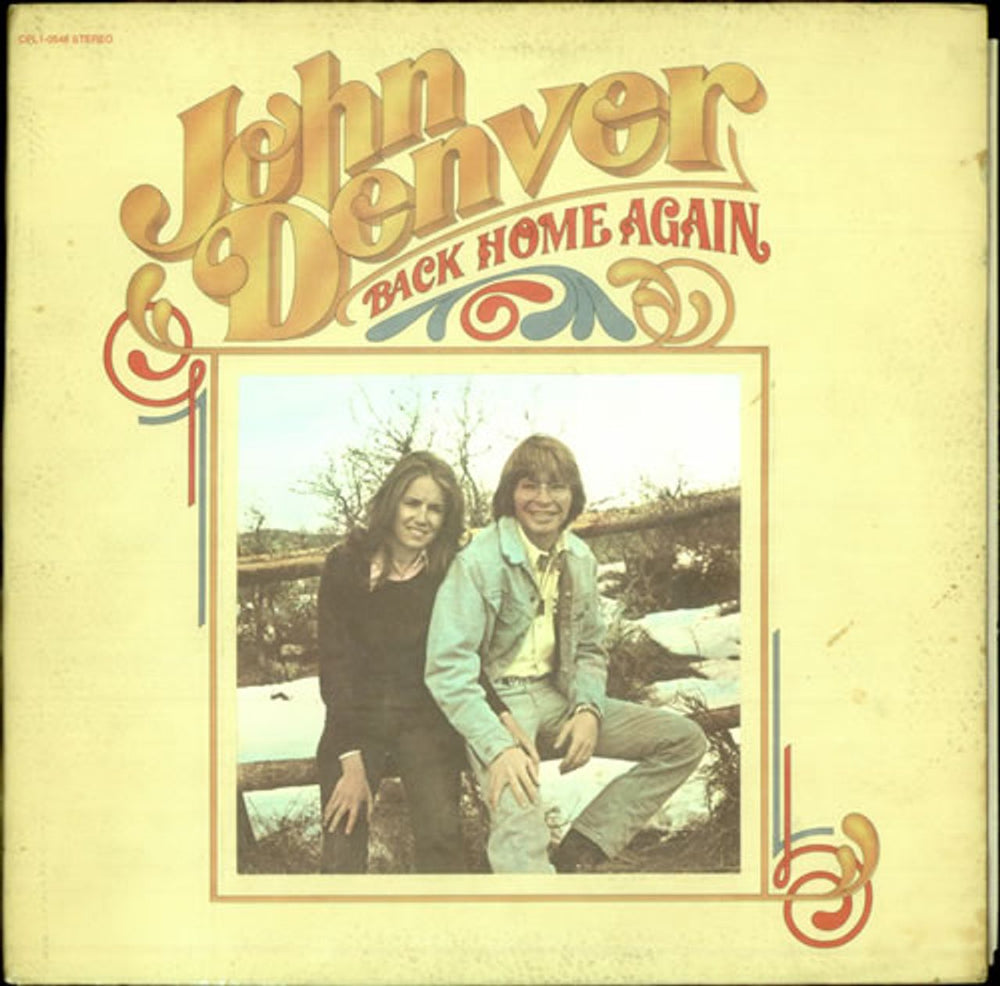 John Denver Back Home Again US vinyl LP album (LP record) CPL1-0548