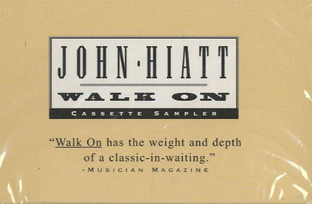 John Hiatt Walk On Sampler US Promo cassette single 4PRO-10287