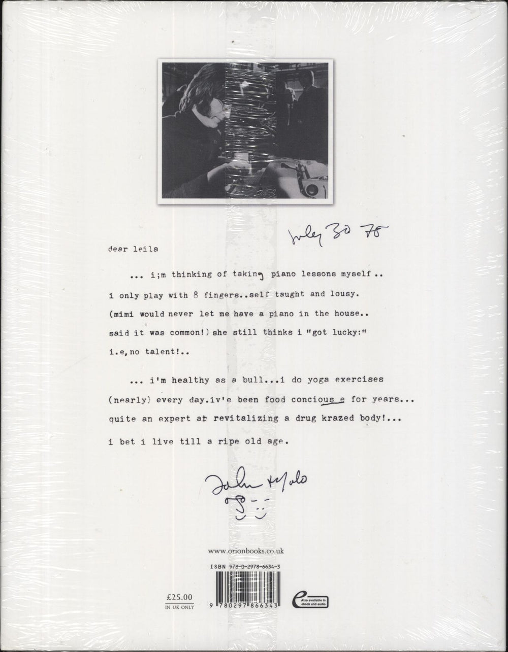 John Lennon The John Lennon Letters UK book 9780297866343