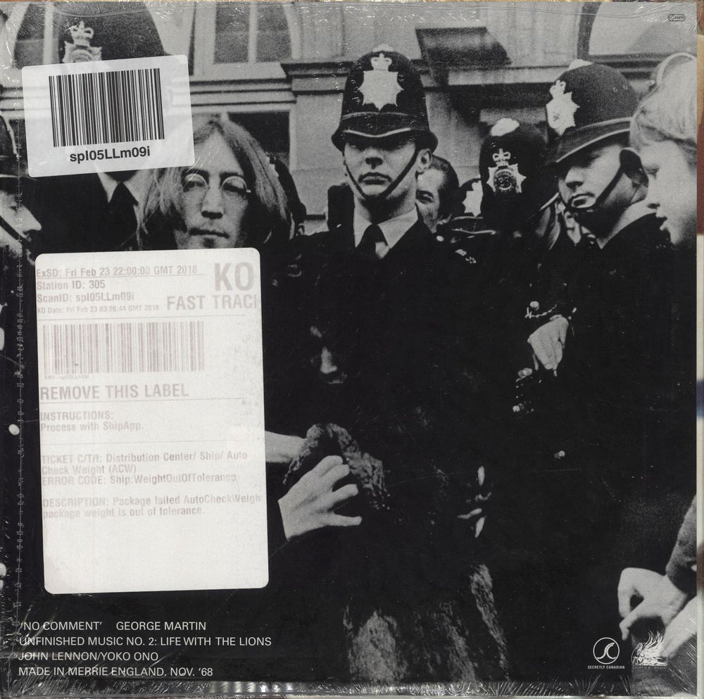 John Lennon Unfinished Music No. 2: Life With The Lions - Opened shrink US vinyl LP album (LP record) 656605029016