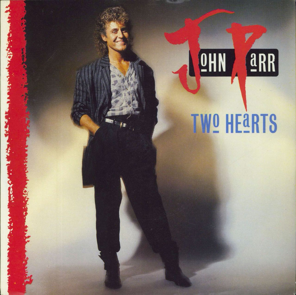 John Parr Two Hearts UK 7" vinyl single (7 inch record / 45) LON100