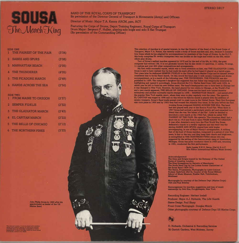 John Philip Sousa Sousa - The March King UK vinyl LP album (LP record)