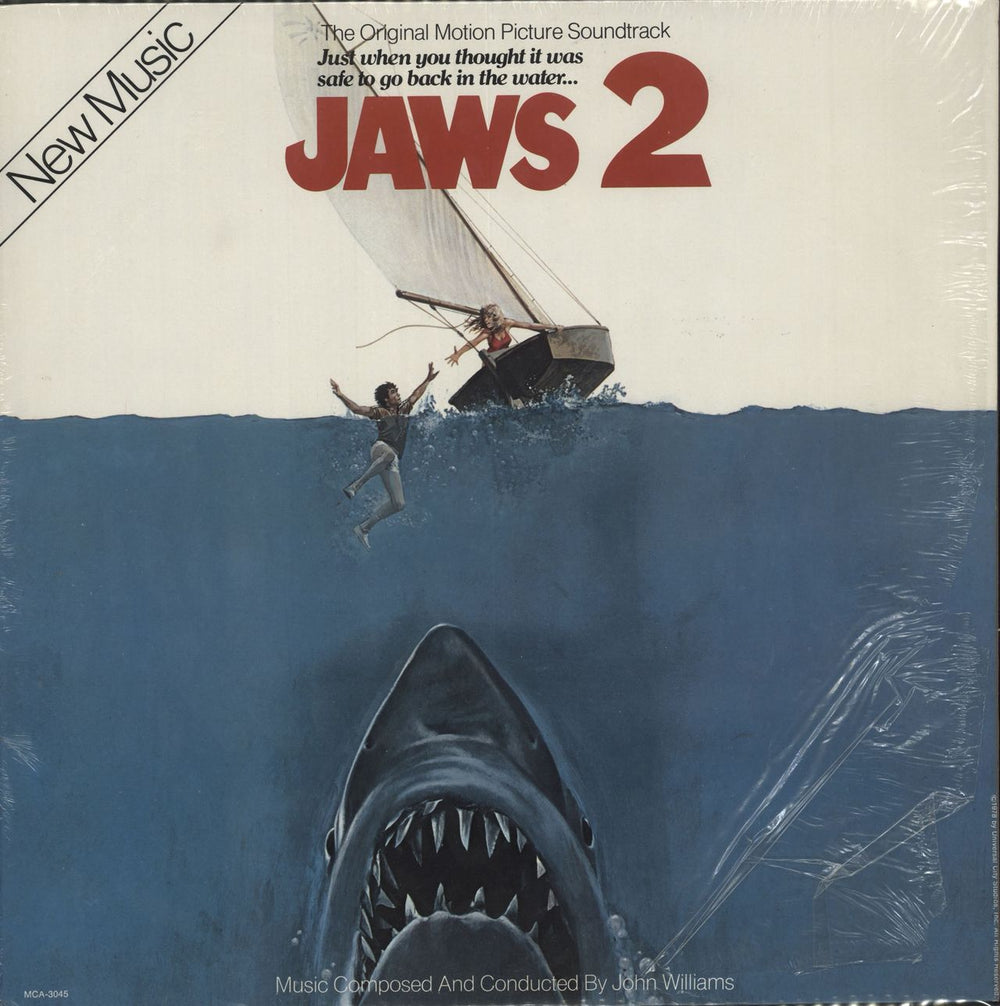 John Williams (Composer) Jaws 2 - shrink US vinyl LP album (LP record) MCA-3045