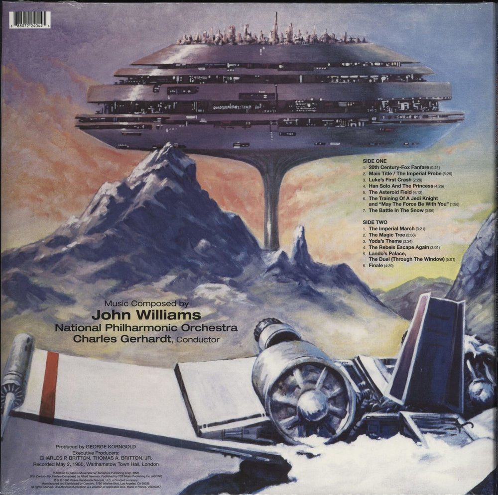 John Williams (Composer) The Empire Strikes Back (Symphonic Suite From...) - 180gm Vinyl - Sealed US vinyl LP album (LP record) 888072240445