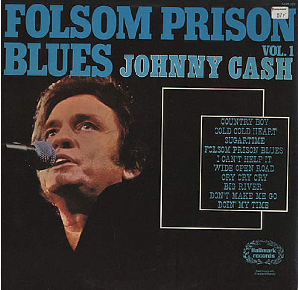 Johnny Cash Folsom Prison Blues UK vinyl LP album (LP record) SHM822