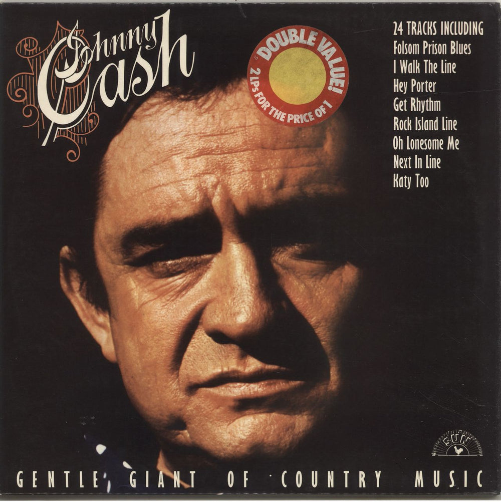 Johnny Cash Gentle Giant Of Country Music UK Promo 2-LP vinyl record set (Double LP Album) 6641161