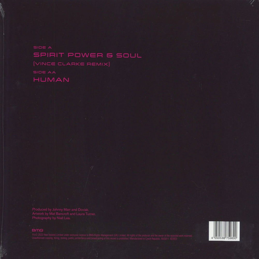 Johnny Marr Spirit Power & Soul (Vince Clarke Remix) - RSD 2022 - Sealed UK 12" vinyl single (12 inch record / Maxi-single) JYR12SP788817