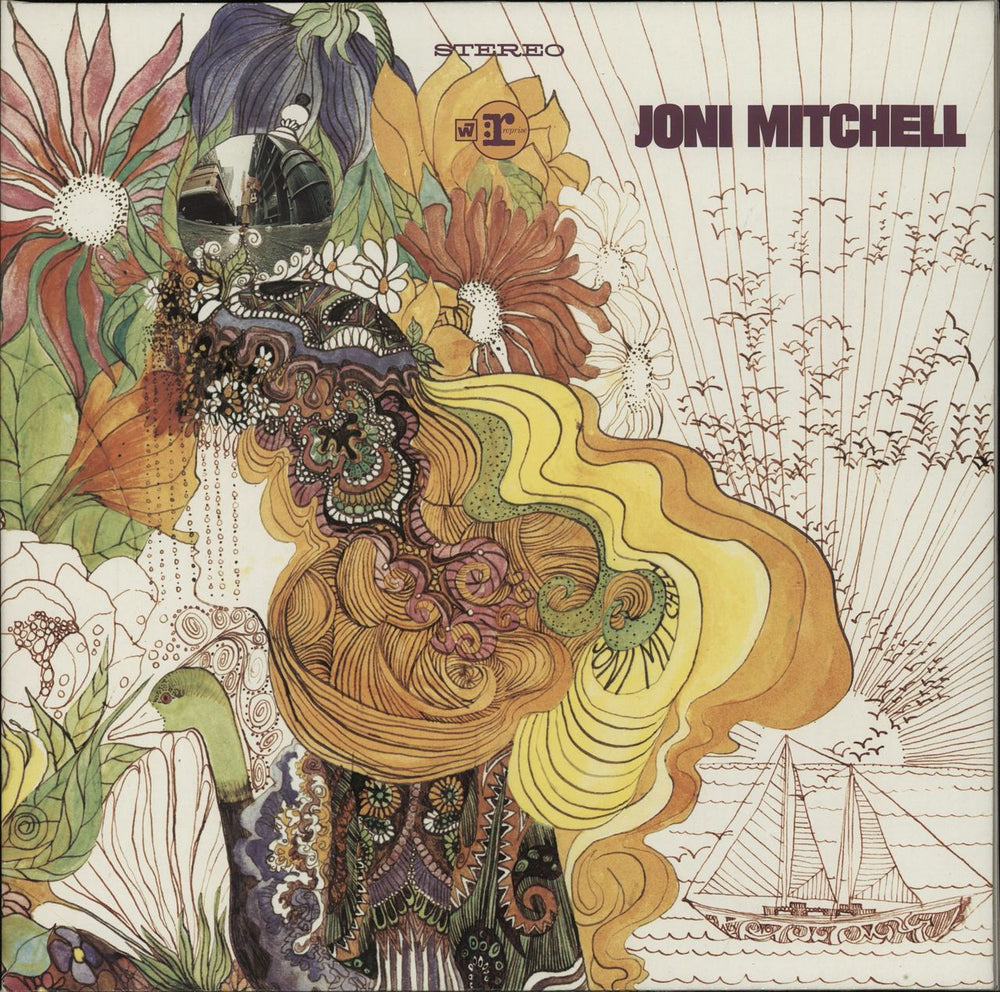 Joni Mitchell Song To A Seagull - Gatefold p/s German vinyl LP album (LP record) REP44051