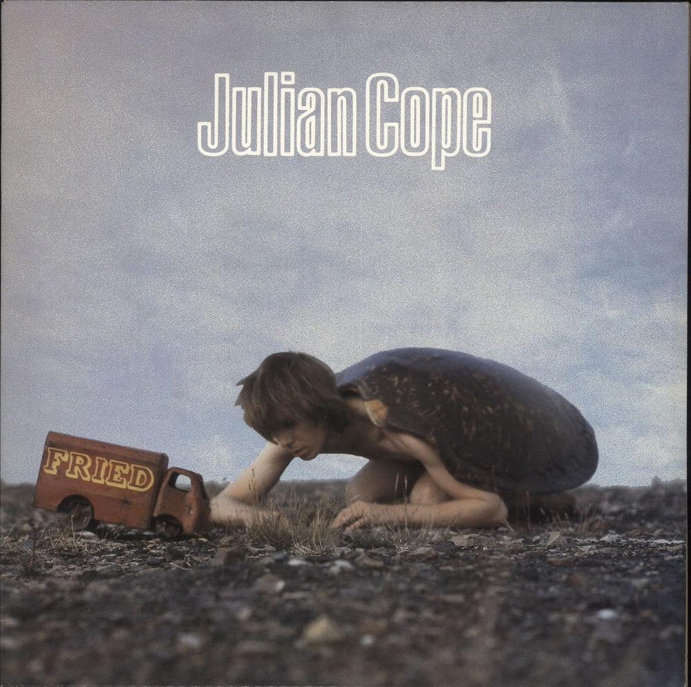 Julian Cope Fried + Poster - Promo Stamped UK vinyl LP album (LP record) MERL48