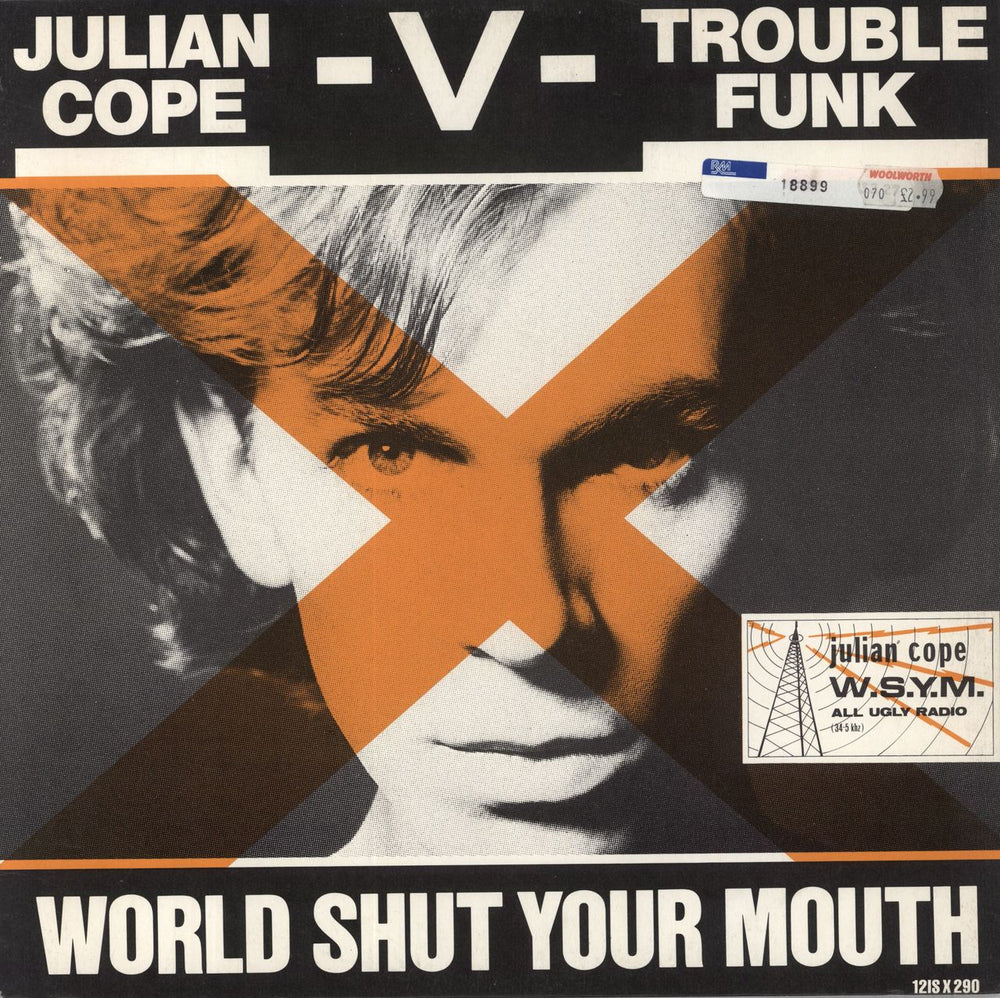 Julian Cope World Shut Your Mouth UK 12" vinyl single (12 inch record / Maxi-single) 12ISX290