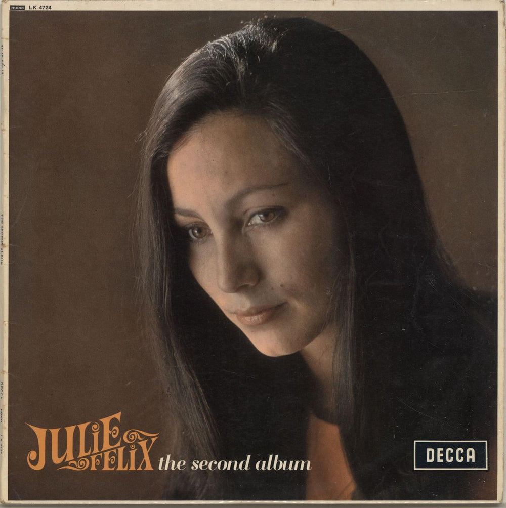 Julie Felix The Second Album - EX UK vinyl LP album (LP record) LK4724