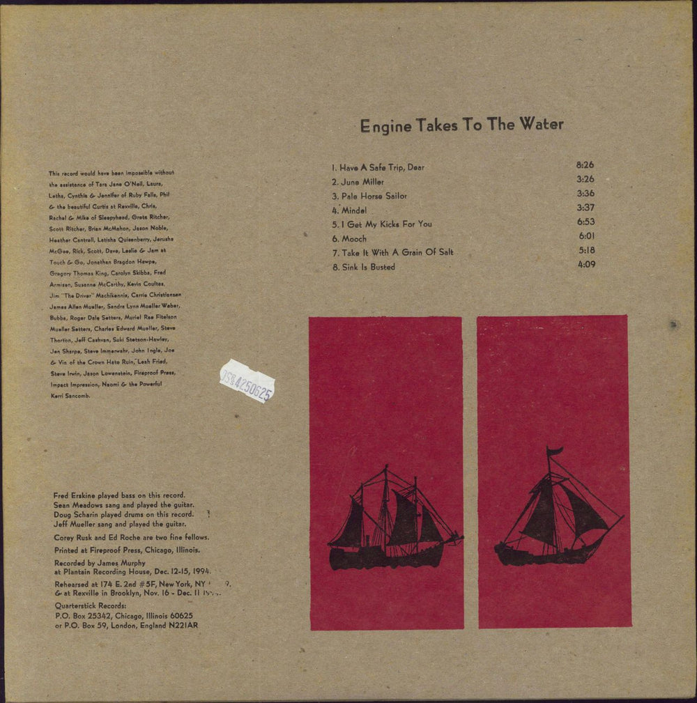 June Of 44 Engine Takes To The Water US vinyl LP album (LP record)