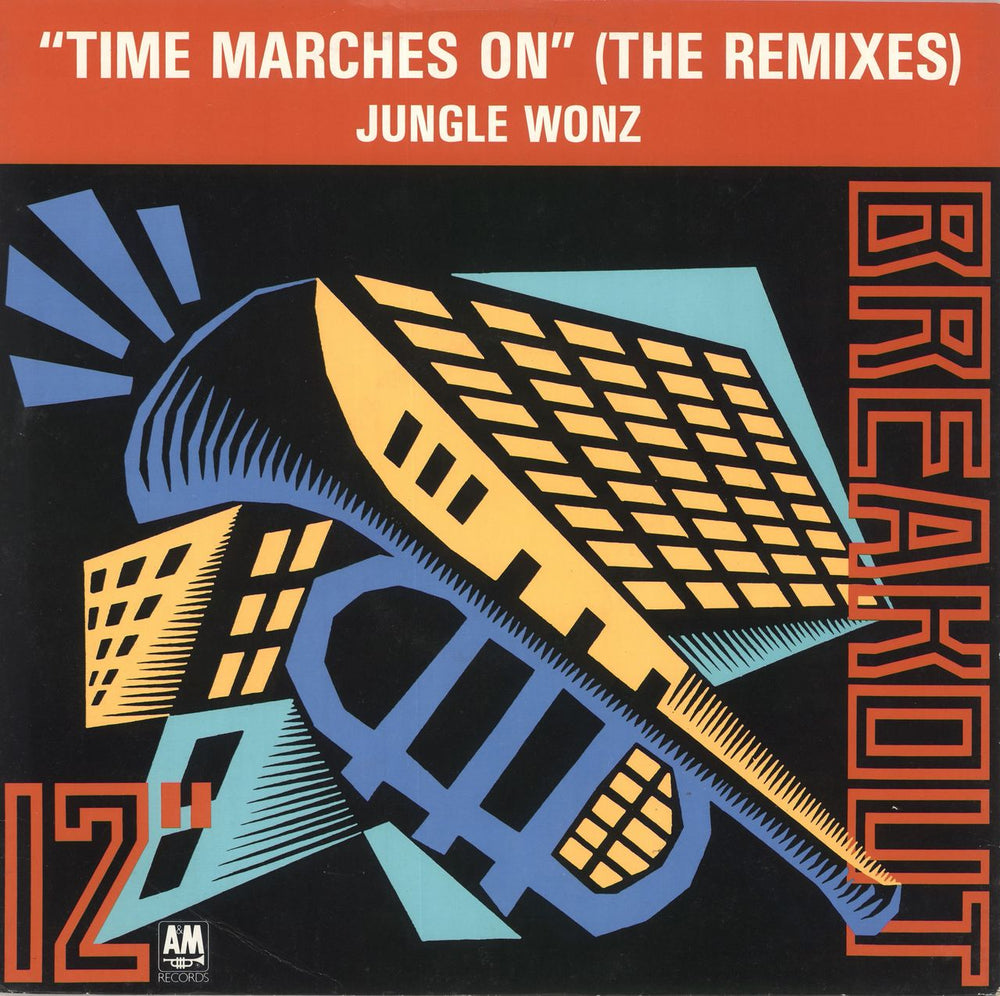 Jungle Wonz Time Marches On (The Remixes) UK 12" vinyl single (12 inch record / Maxi-single) USAT653