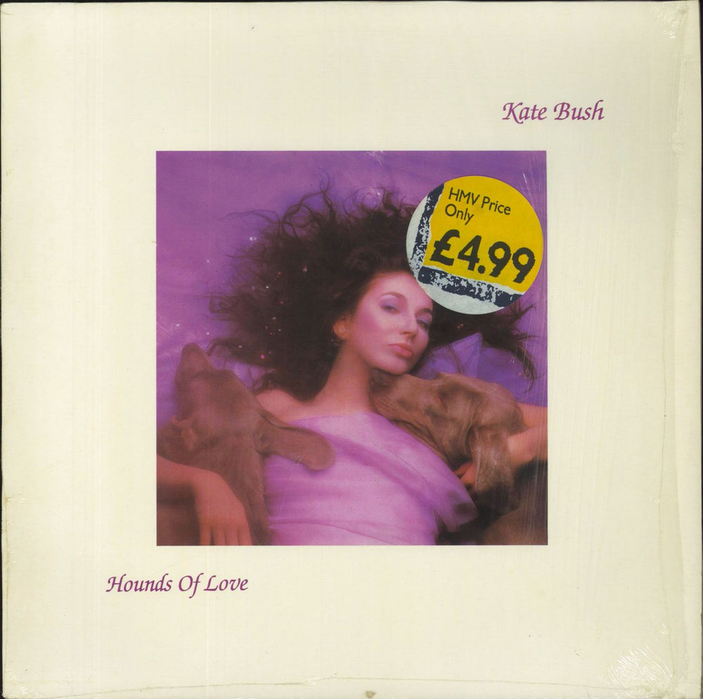 Kate Bush Hounds Of Love + Insert - Shrink UK vinyl LP album (LP record) KAB1