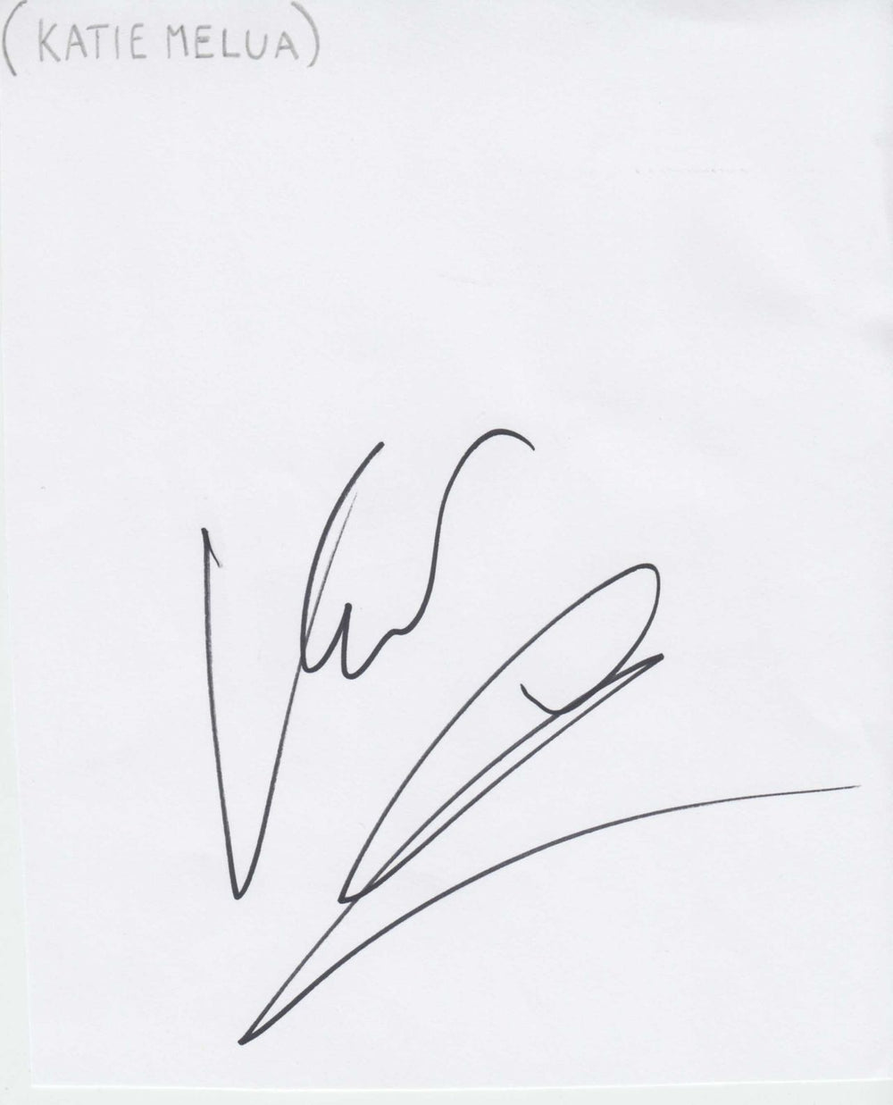 Katie Melua Autograph UK memorabilia AUTOGRAPH
