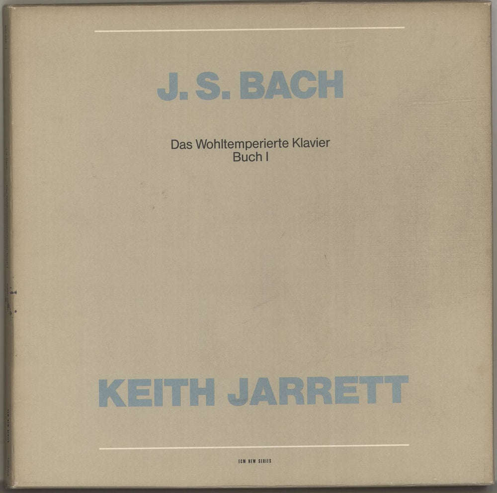 Keith Jarrett J.S. Bach - Das Wohltemperierte Klavier Buch I German Vinyl Box Set ECM1362/63