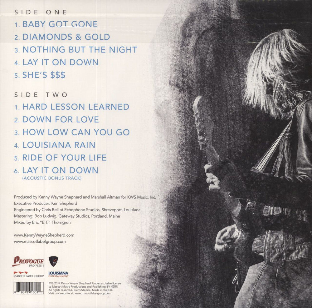 Kenny Wayne Shepherd Lay It On Down - Autographed UK vinyl LP album (LP record) 819873015024