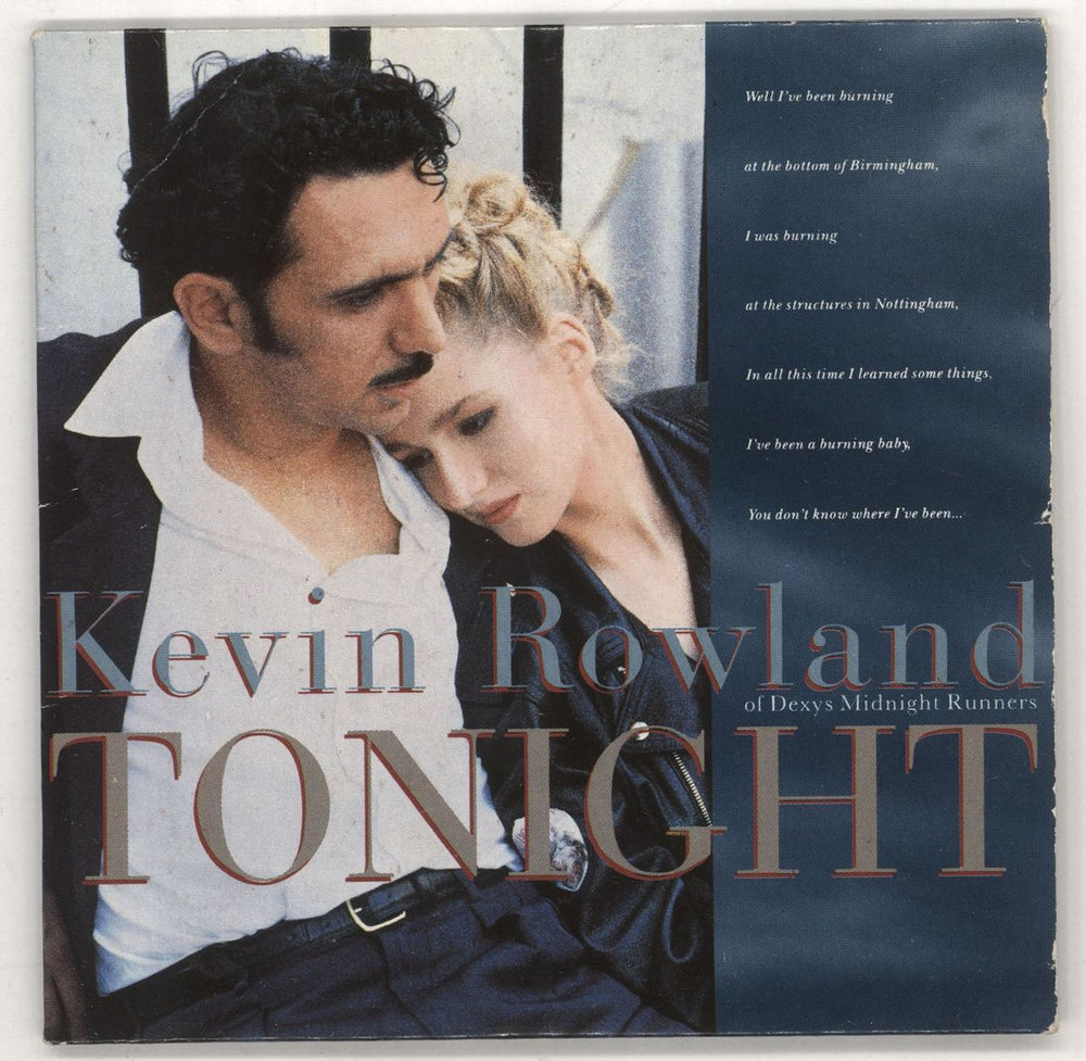 Kevin Rowland Tonight (UK) UK CD single (CD5 / 5") ROWCD1