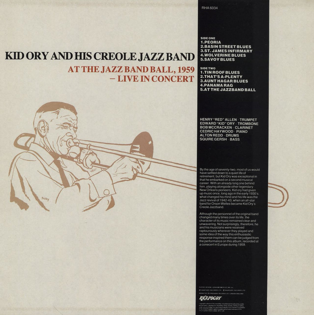 Kid Ory At The Jazz Band Ball 1959 - Live In Concert UK vinyl LP album (LP record)