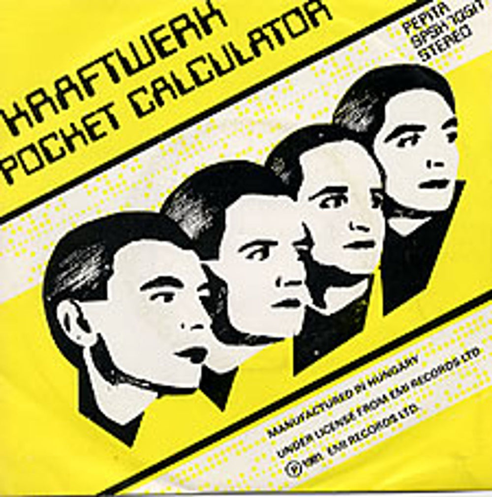 Kraftwerk Pocket Calculator Hungarian 7" vinyl single (7 inch record / 45) SPSK70517