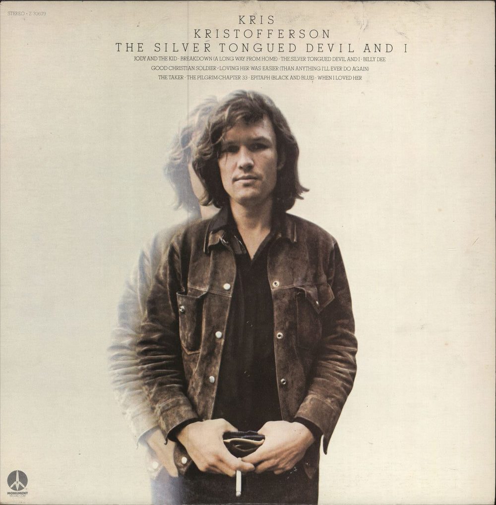 Kris Kristofferson The Silver Tongued Devil And I US vinyl LP album (LP record) Z30679