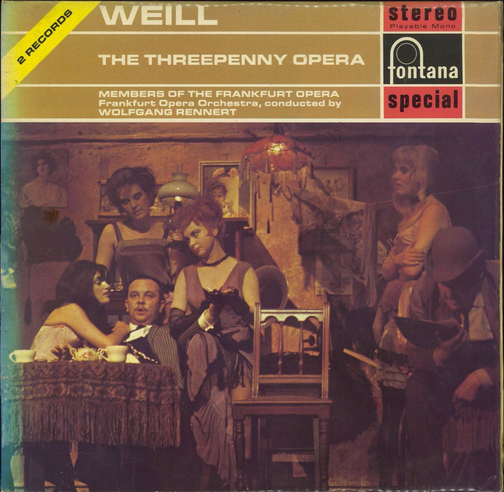 Kurt Weill The Threepenny Opera UK 12" vinyl picture disc (12 inch picture record) SFL14077-8