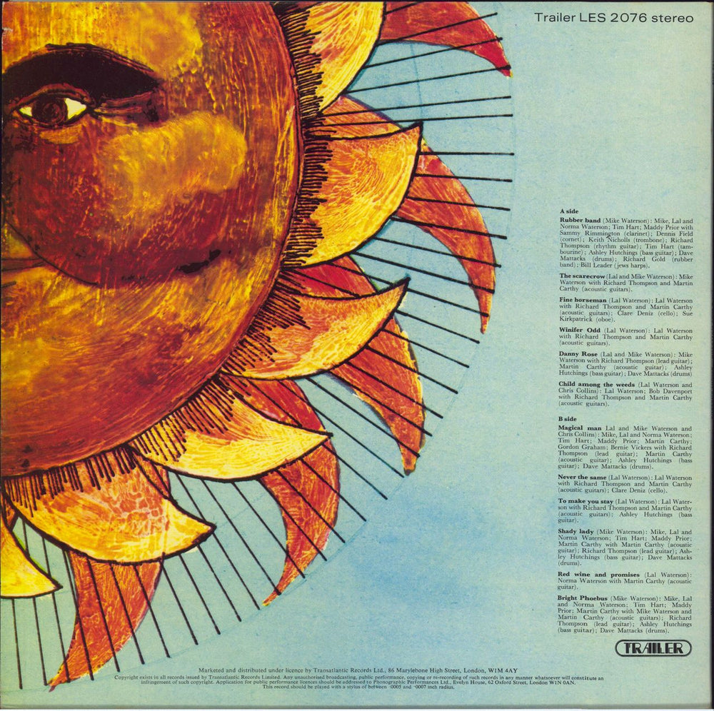 Lal & Mike Waterson Bright Phoebus - Highway Records UK vinyl LP album (LP record)