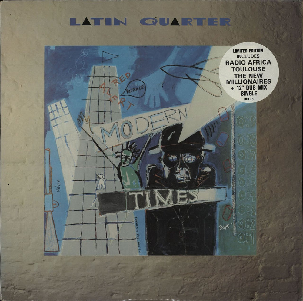 Latin Quarter Modern Times + 12" UK vinyl LP album (LP record) RHLP1