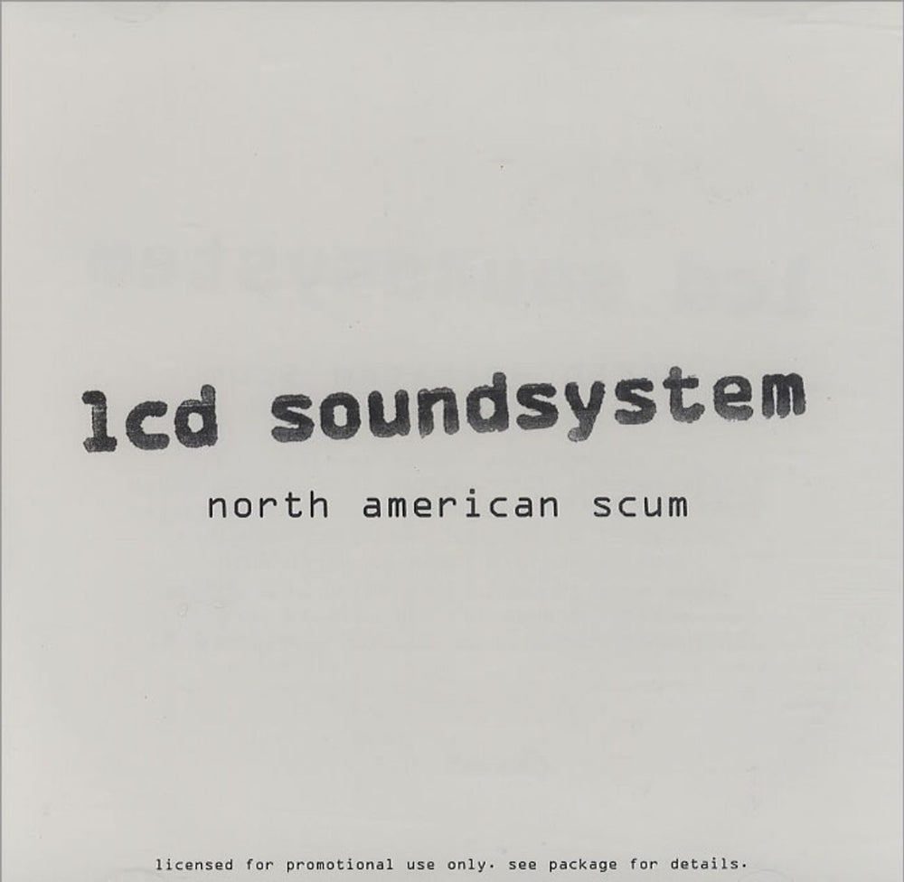 LCD Soundsystem North American Scum US Promo CD single (CD5 / 5") DPRO09463885921