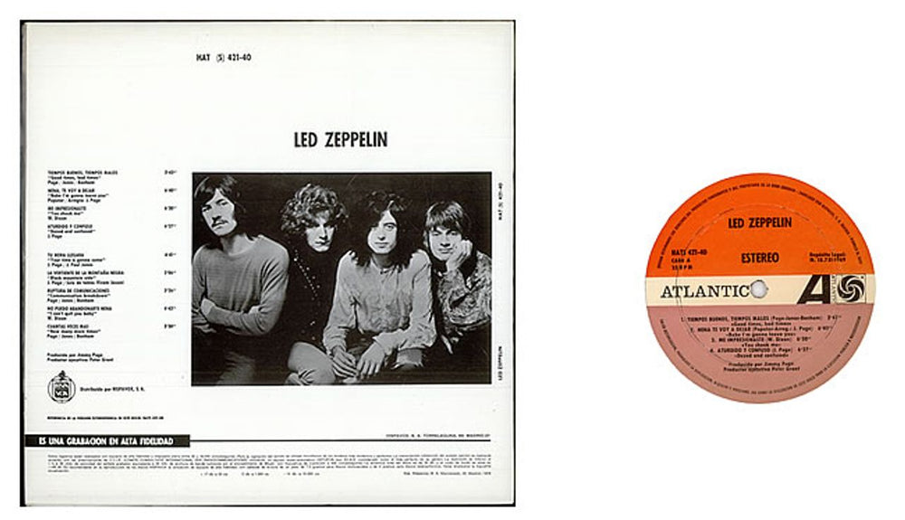 Led Zeppelin Led Zeppelin Spanish vinyl LP album (LP record) ZEPLPLE188860