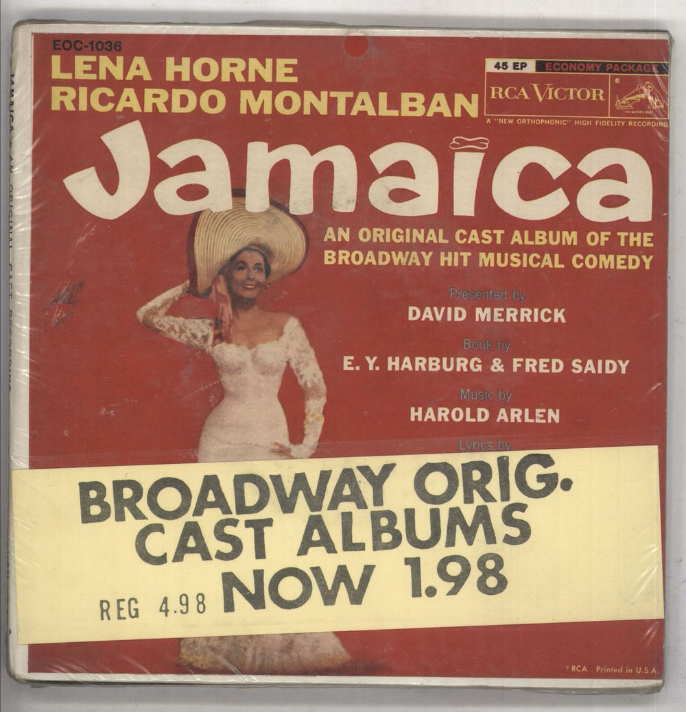 Lena Horne Jamaica 3 x 7" EP US 7" vinyl single (7 inch record / 45) EOC-1036