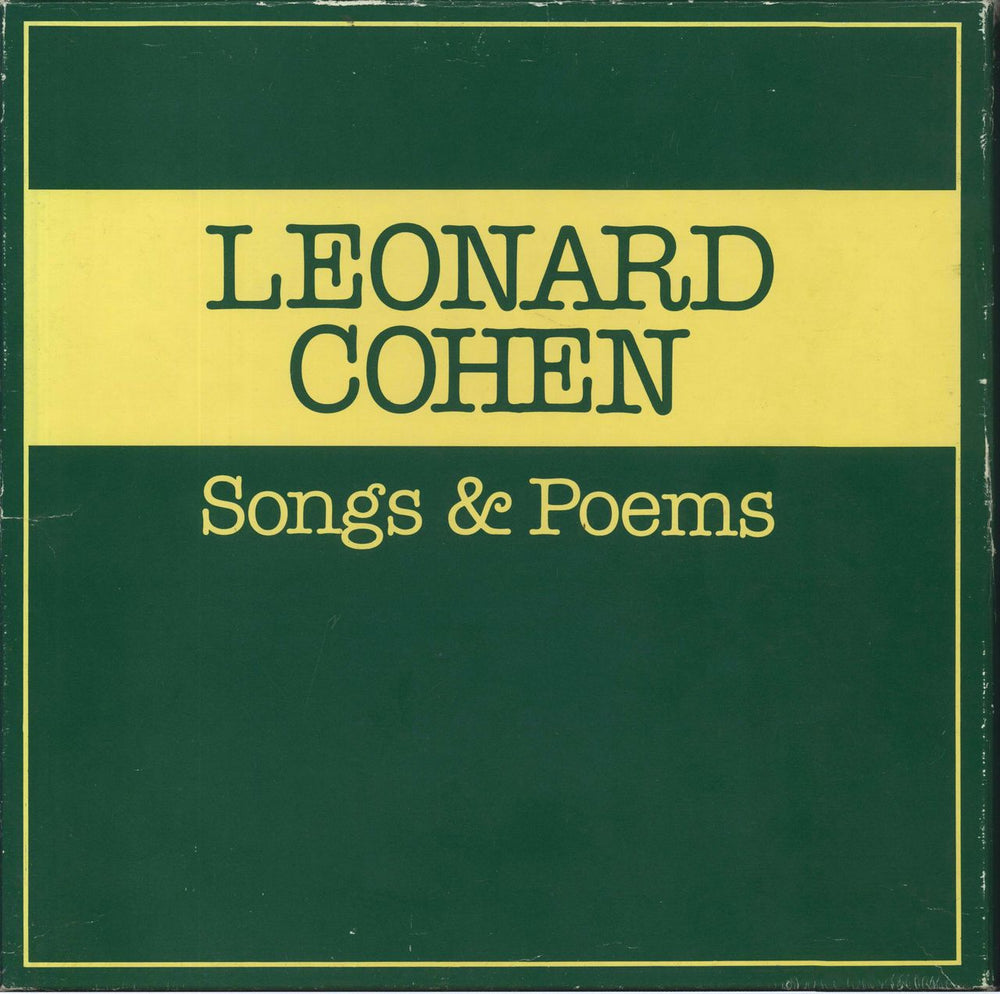 Leonard Cohen Songs & Poems Dutch box set 66373